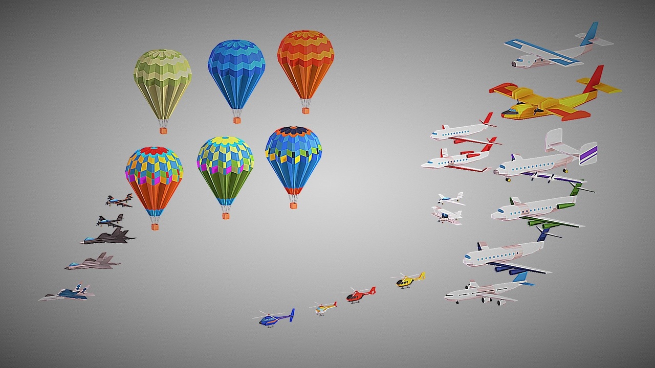 Media 1 for listing Air Pack Low Poly Low