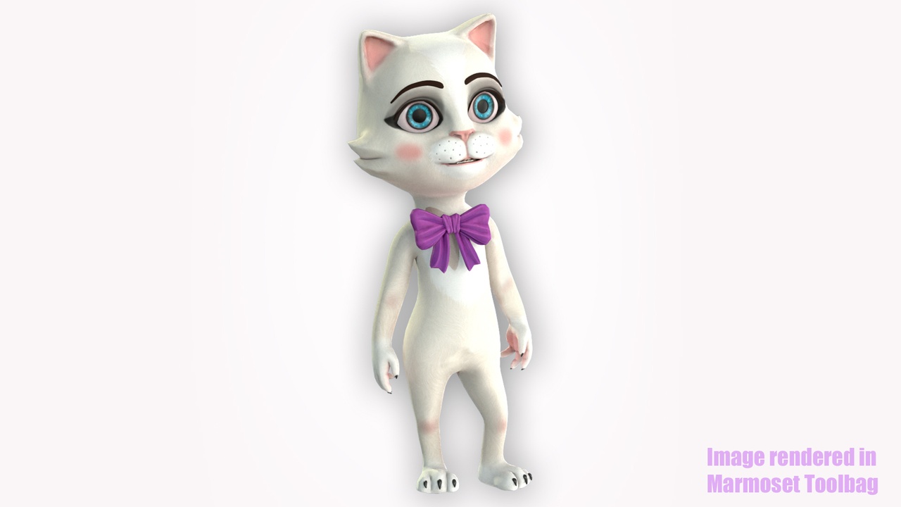 Media 1 for listing Cartoon Cat Girl Nature