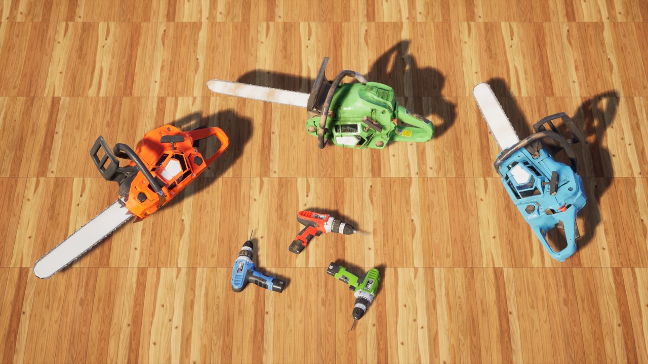 Media 1 for listing Animated Chainsaw and Drill