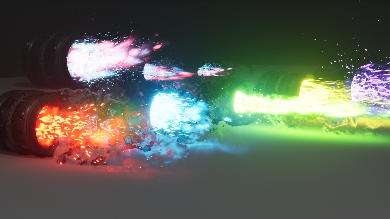 Rocket Thruster Exhaust FX