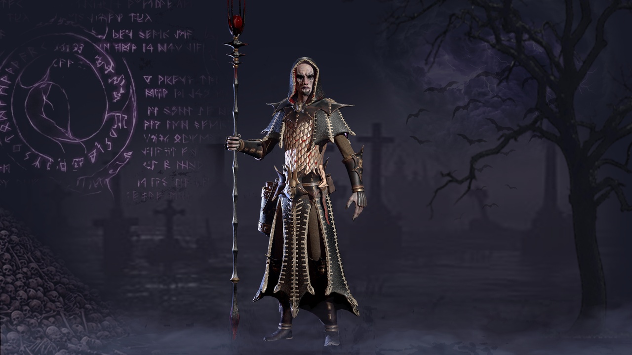Media 1 for listing Necromancer - Dark Mage Low-poly 3D model