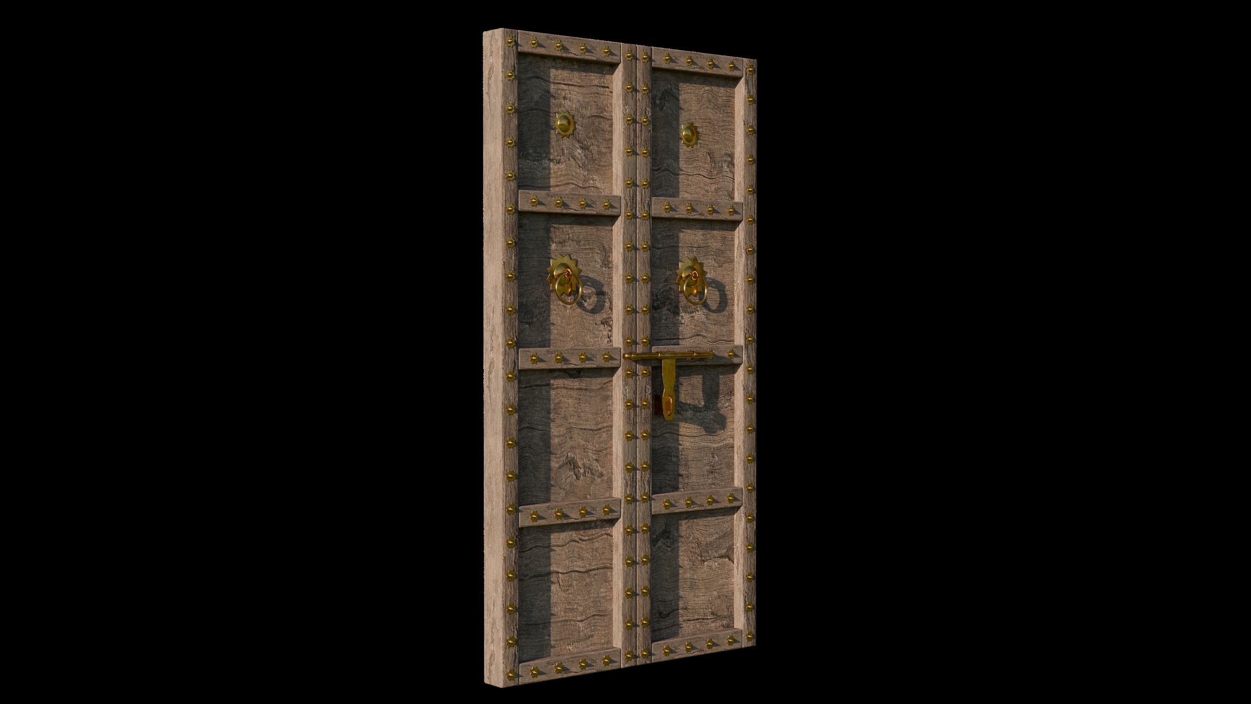 Media 1 for listing Traditional Indian Style Wooden Door 3D Model