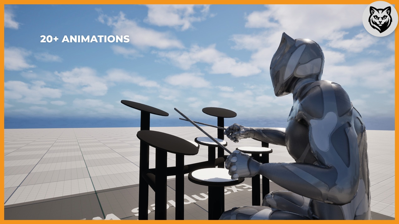 Media 1 for listing Drummer Animation Pack