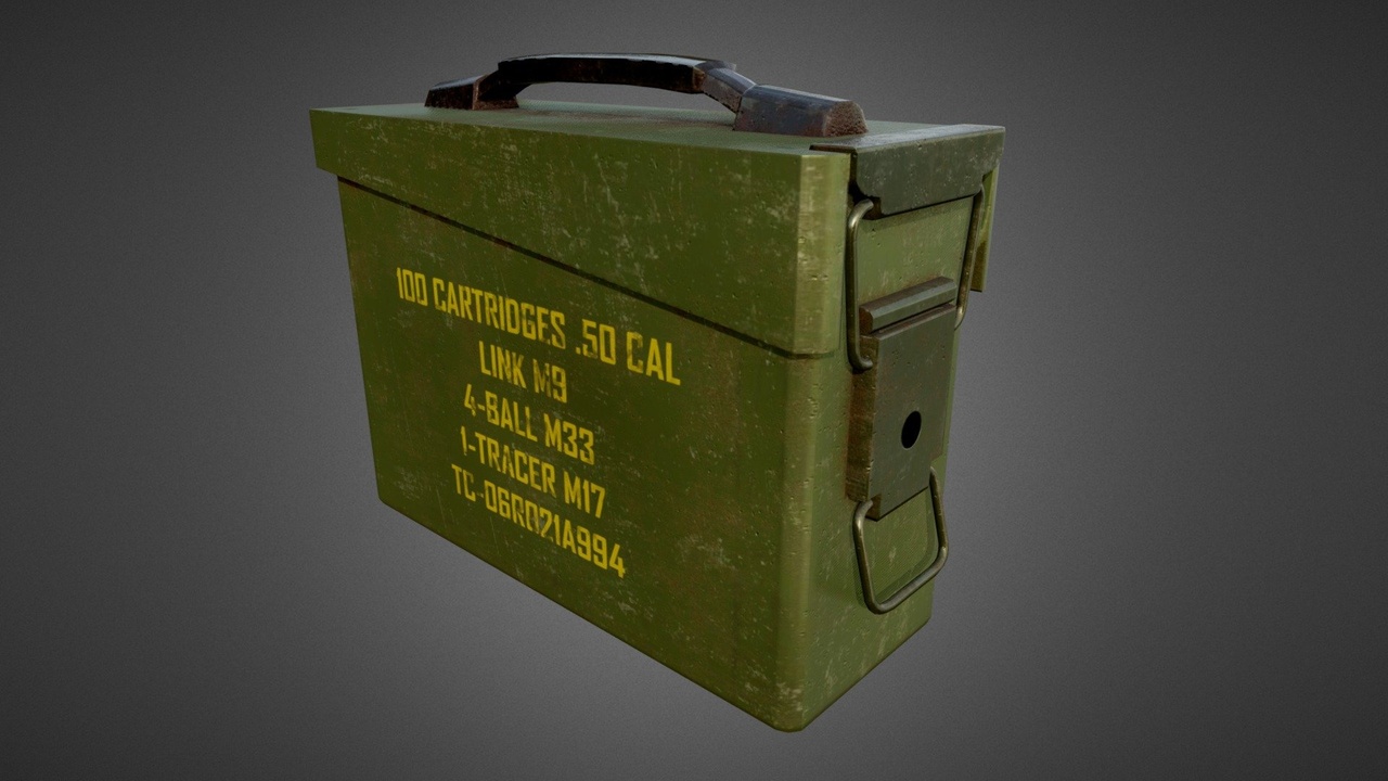 Media 1 for listing Metal Ammo Box
