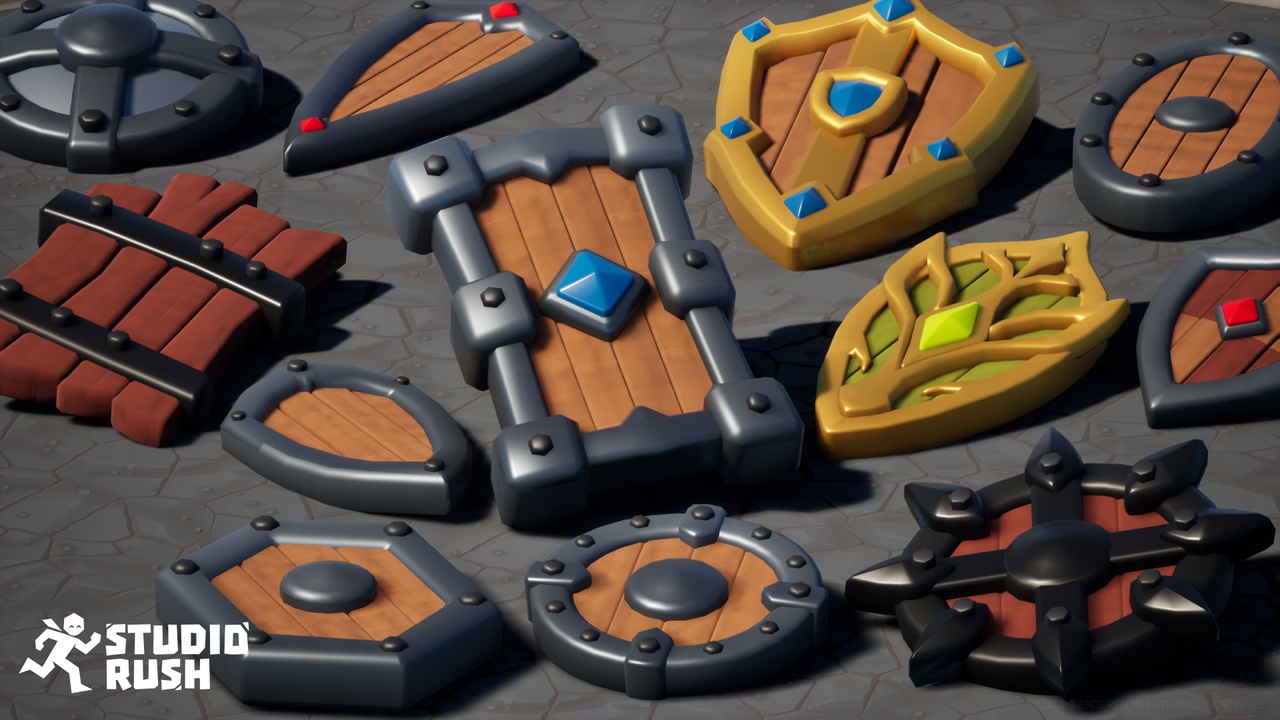 Media 1 for listing Stylized Shields Pack