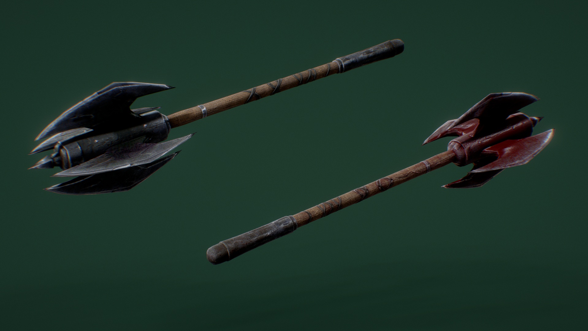 Media 1 for listing Battle Iron Mace - Bloody Version Included