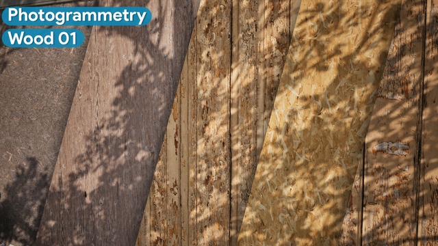 Wood 01 - Scanned Photogrammetry Materials