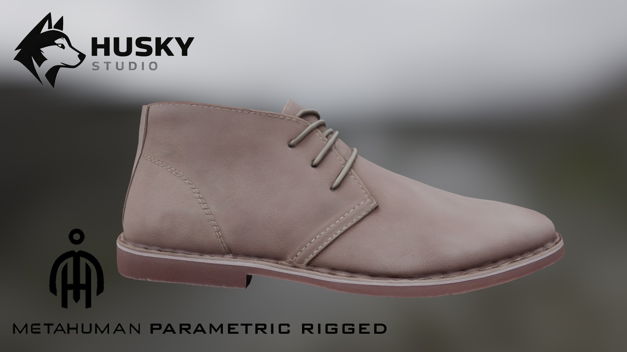 Media 1 for listing Desert Boots - 63 - Metahuman - Parametric outfit