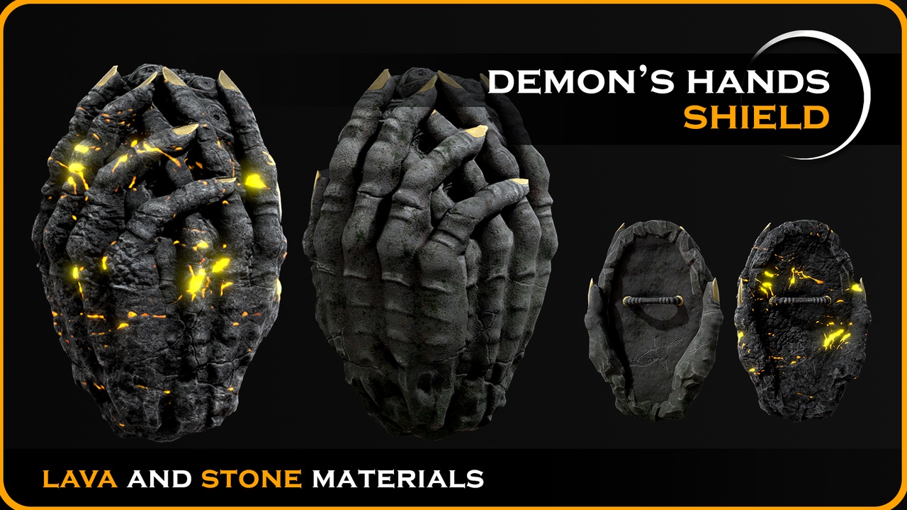 Media 1 for listing Demon hand shield