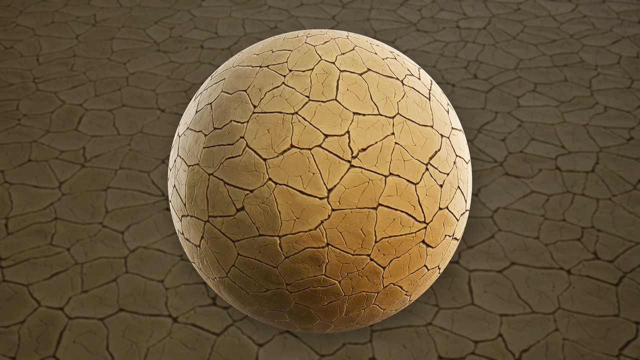 Media 1 for listing Stylized Cracked Soil 01A - Material