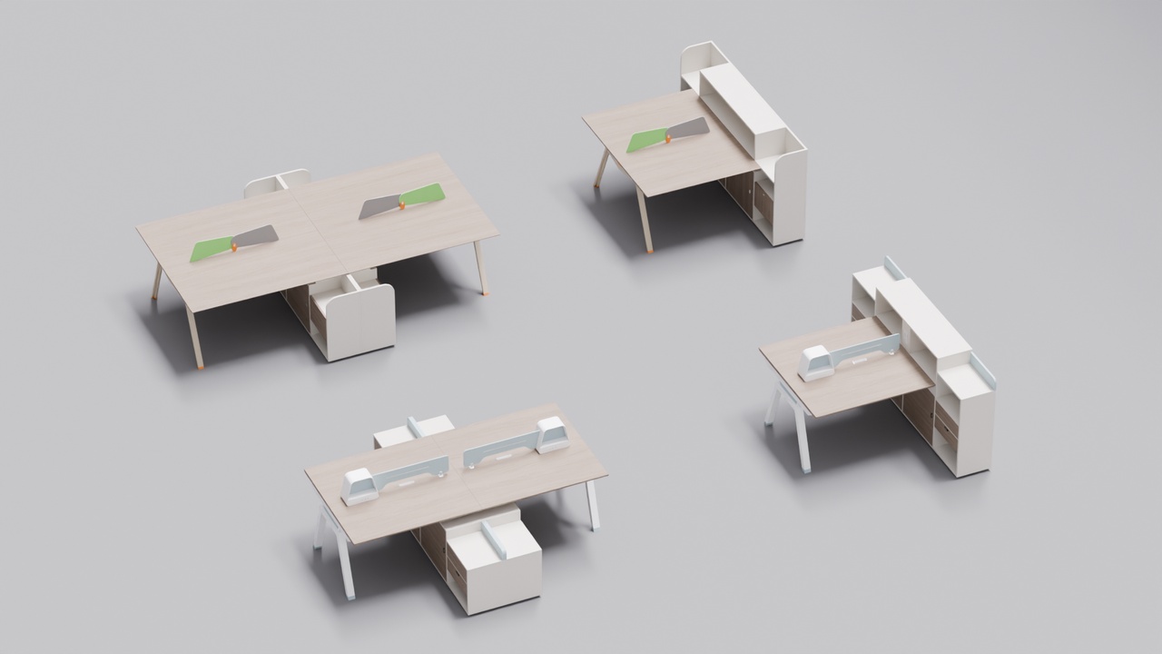 Media 1 for listing Modern Modular Office desks Workstation | Professional Furniture Set