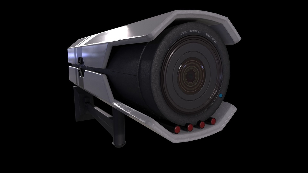 Security Camera - Game Ready Low Poly PBR 3D Model | Fab