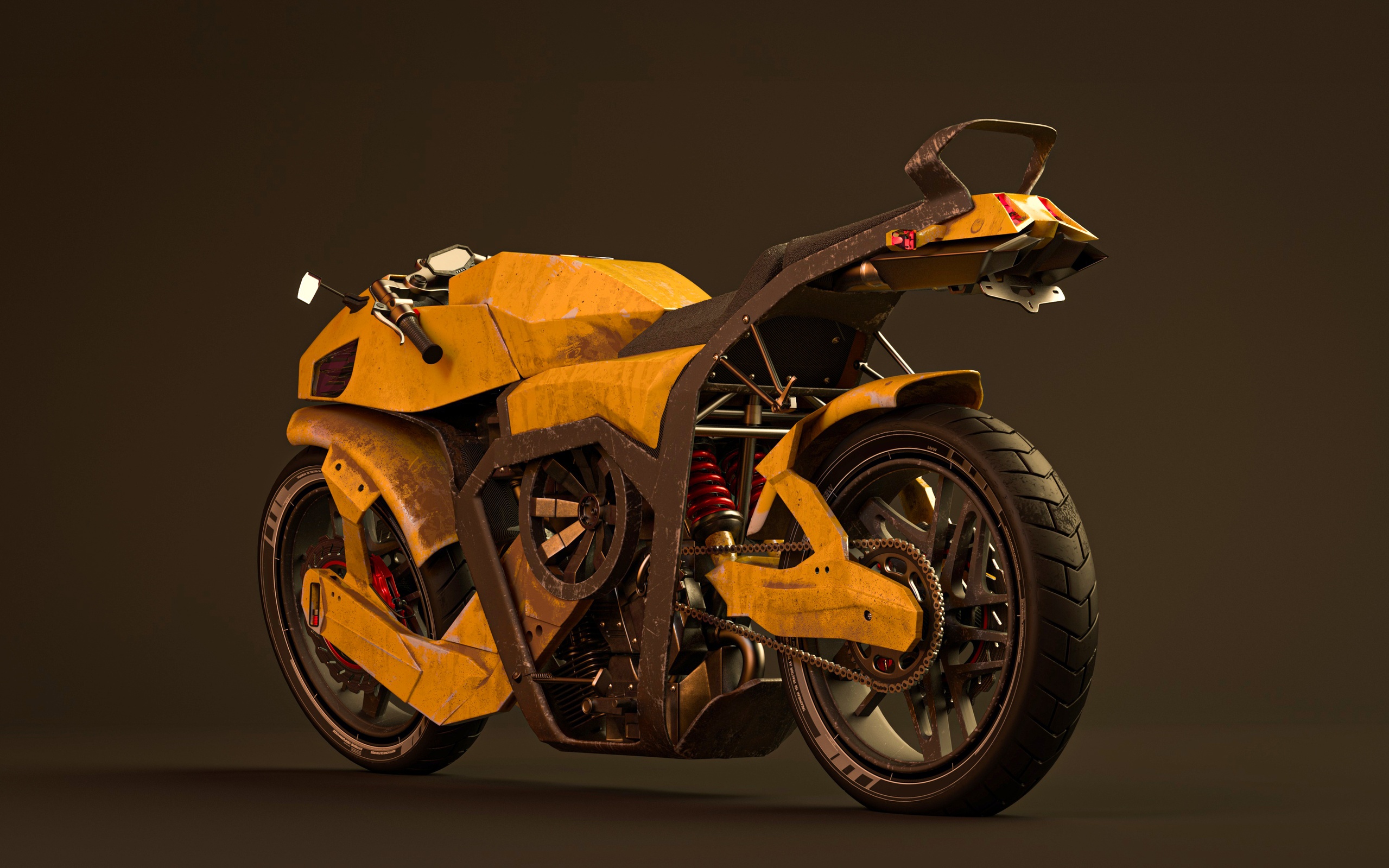 الوسائط 1 للقائمة Sci-fi motorcycle - Original design - High quality model