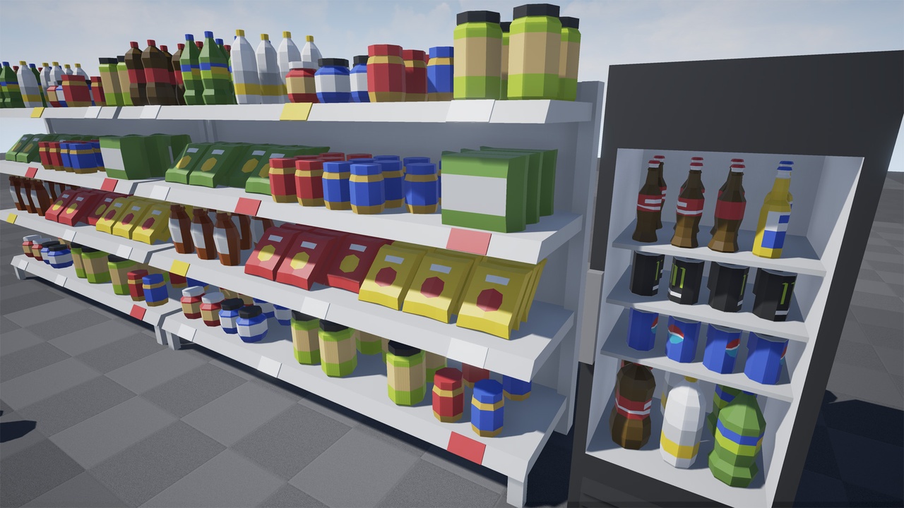 Media 1 for listing Low Poly Food, Snacks, and Drinks
