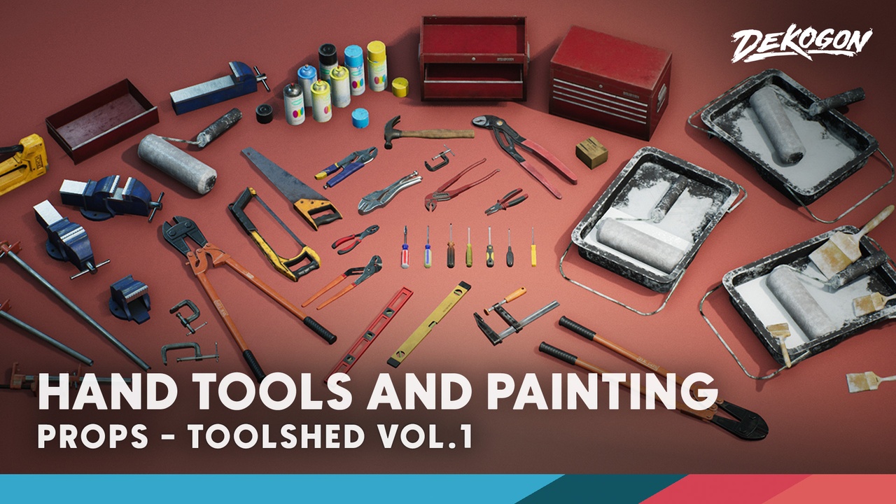 Media 1 for listing Toolshed / Garage Props VOL.1 - Hand Tools and Painting