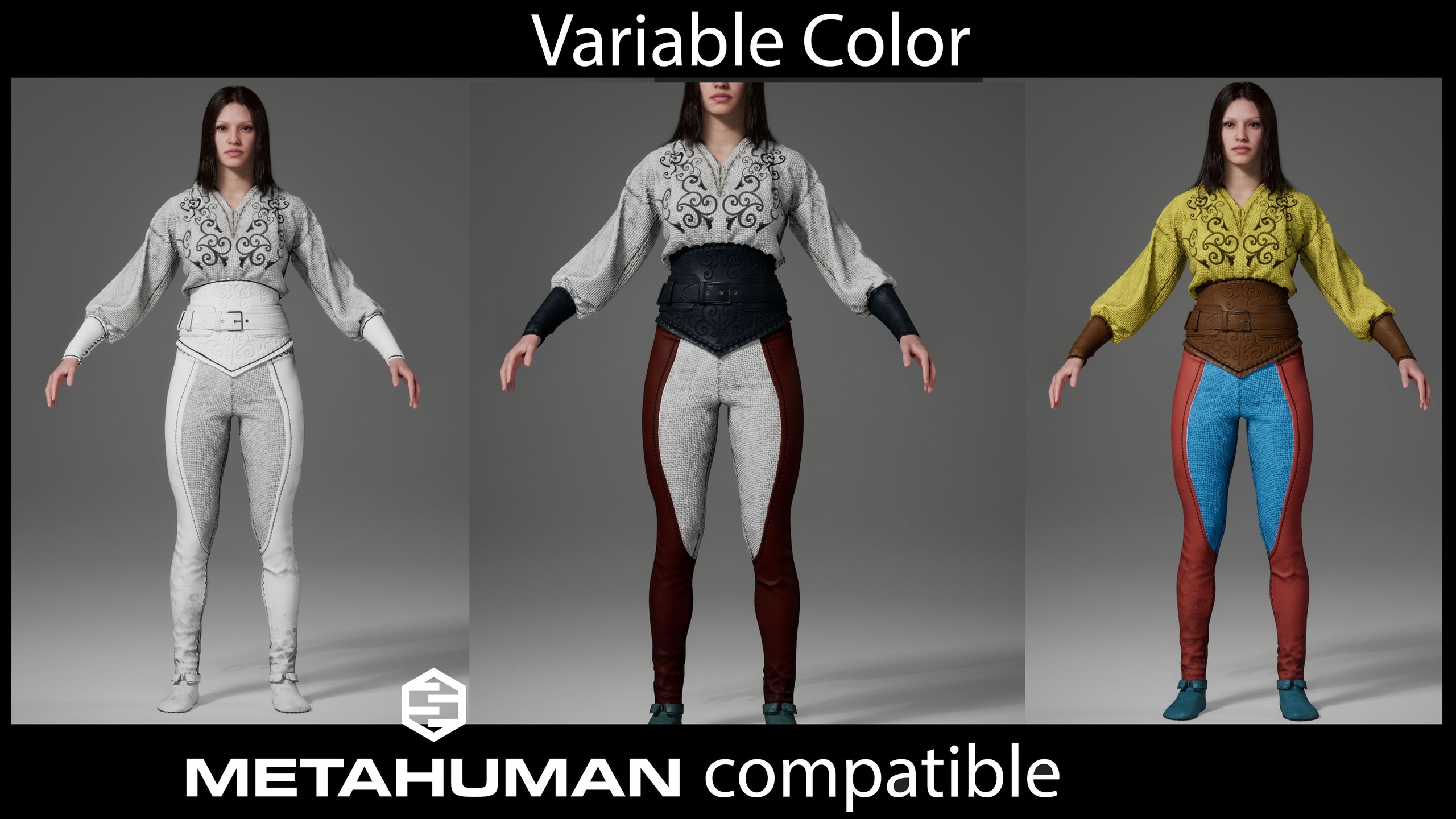 Media 1 for listing Medieval Viking Outfit Male/Female Light