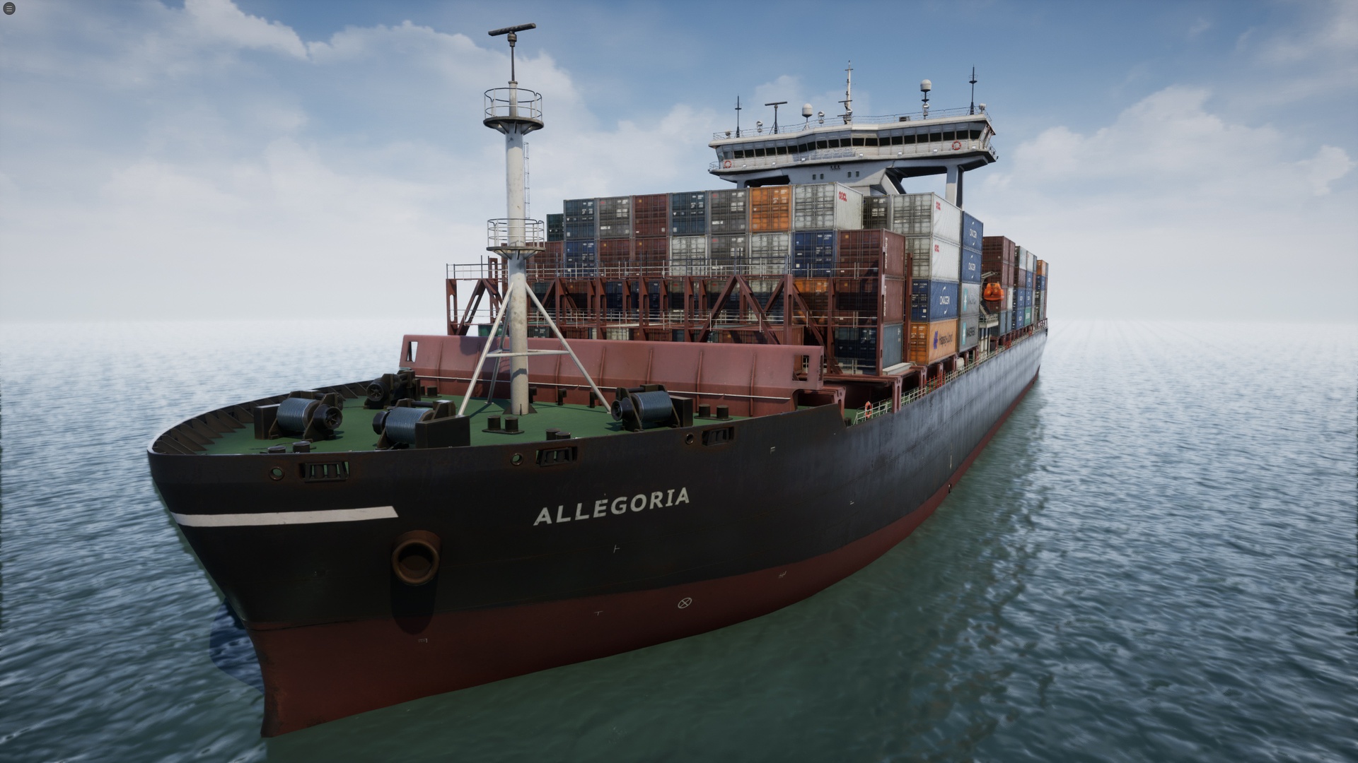 Media 1 for listing Cargo Ship Container Ship - low poly