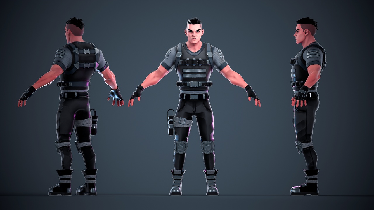 Media 1 for listing Special Forces Soldier - Stylized Character