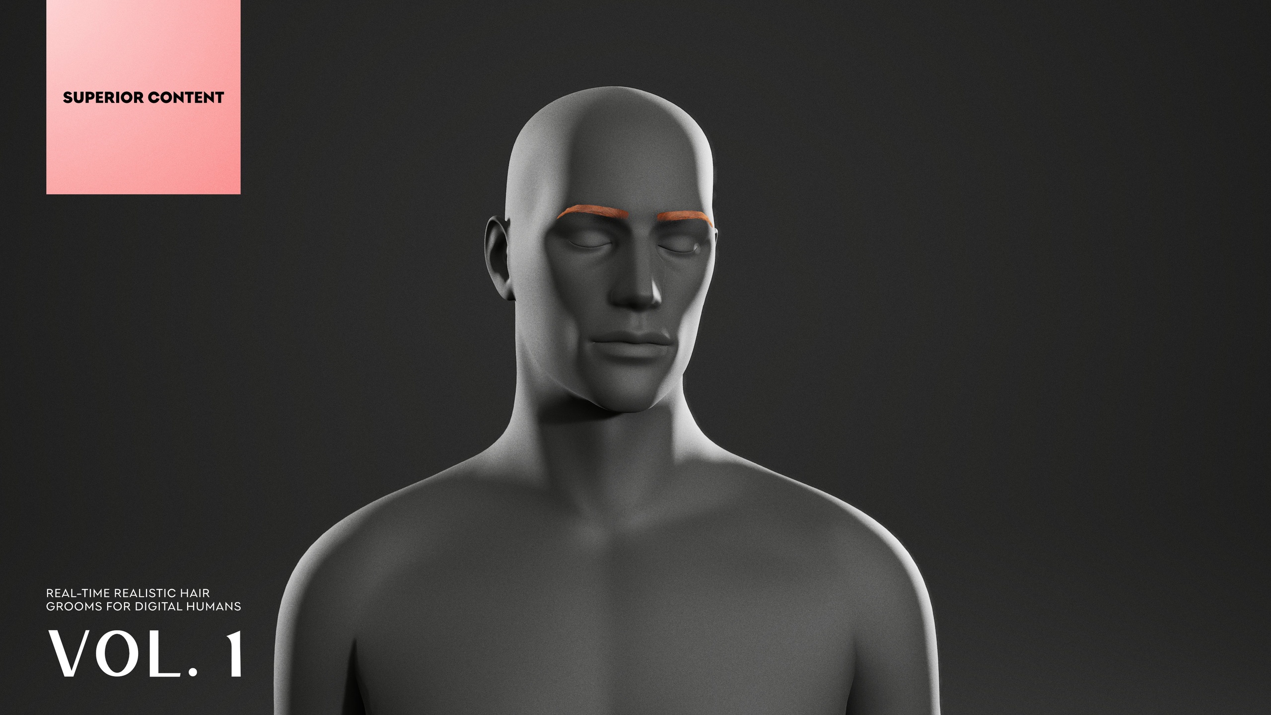 File multimediali per l'articolo 16 Real-time Realistic Eyebrows Groom Pack for Digital Humans: 1