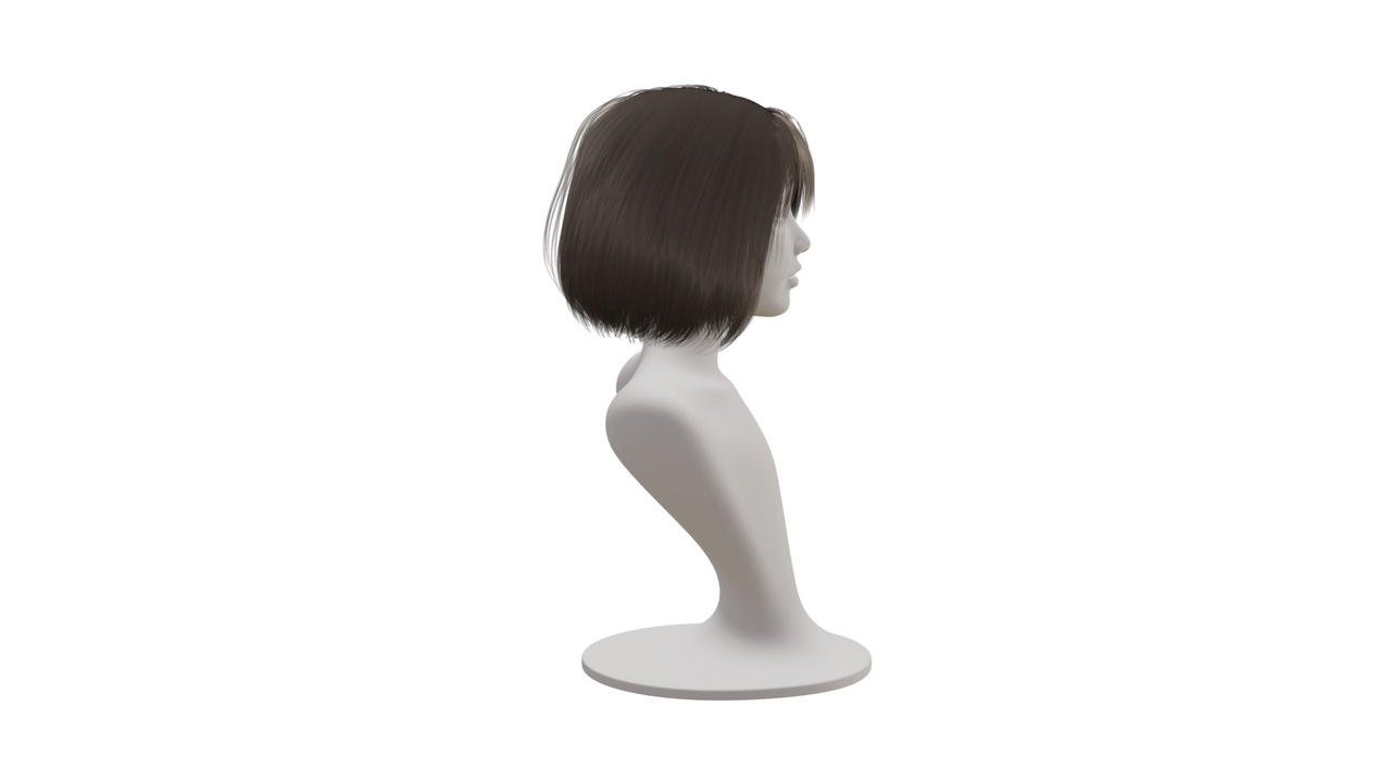 Medium 1 für Eintrag Realistic Woman Bob Haircard Hair Style