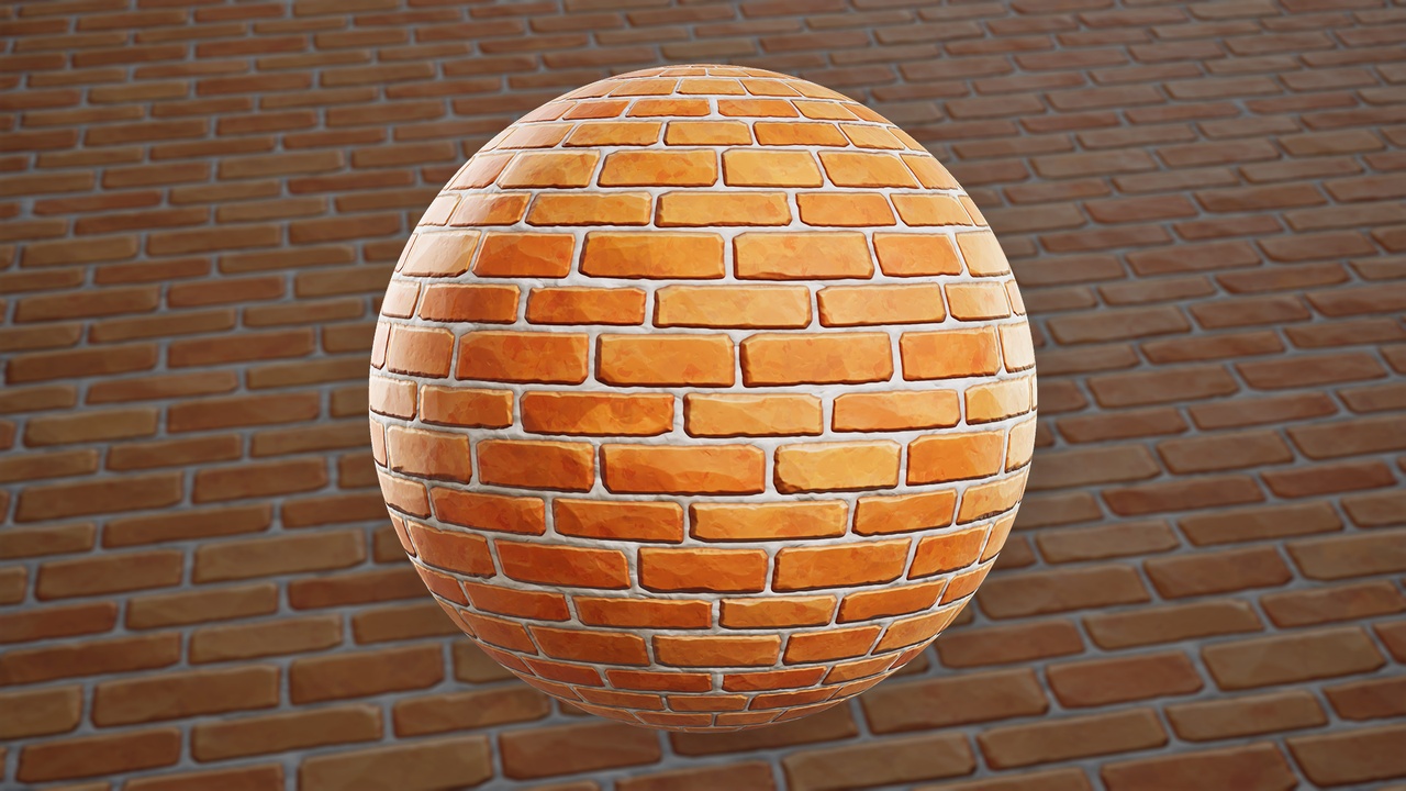 Stylized Brick Wall 01A - Material | Fab