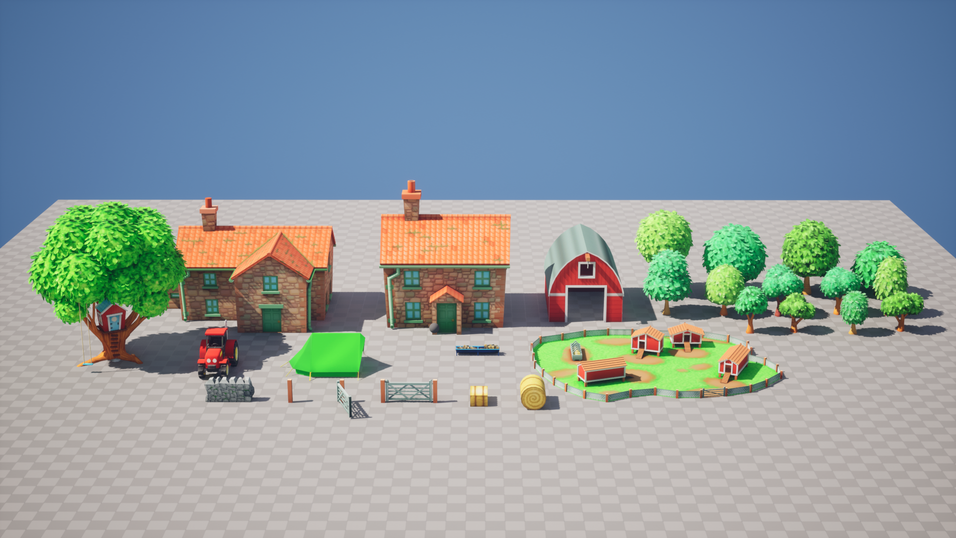 Low Poly Farm Pack | Fab