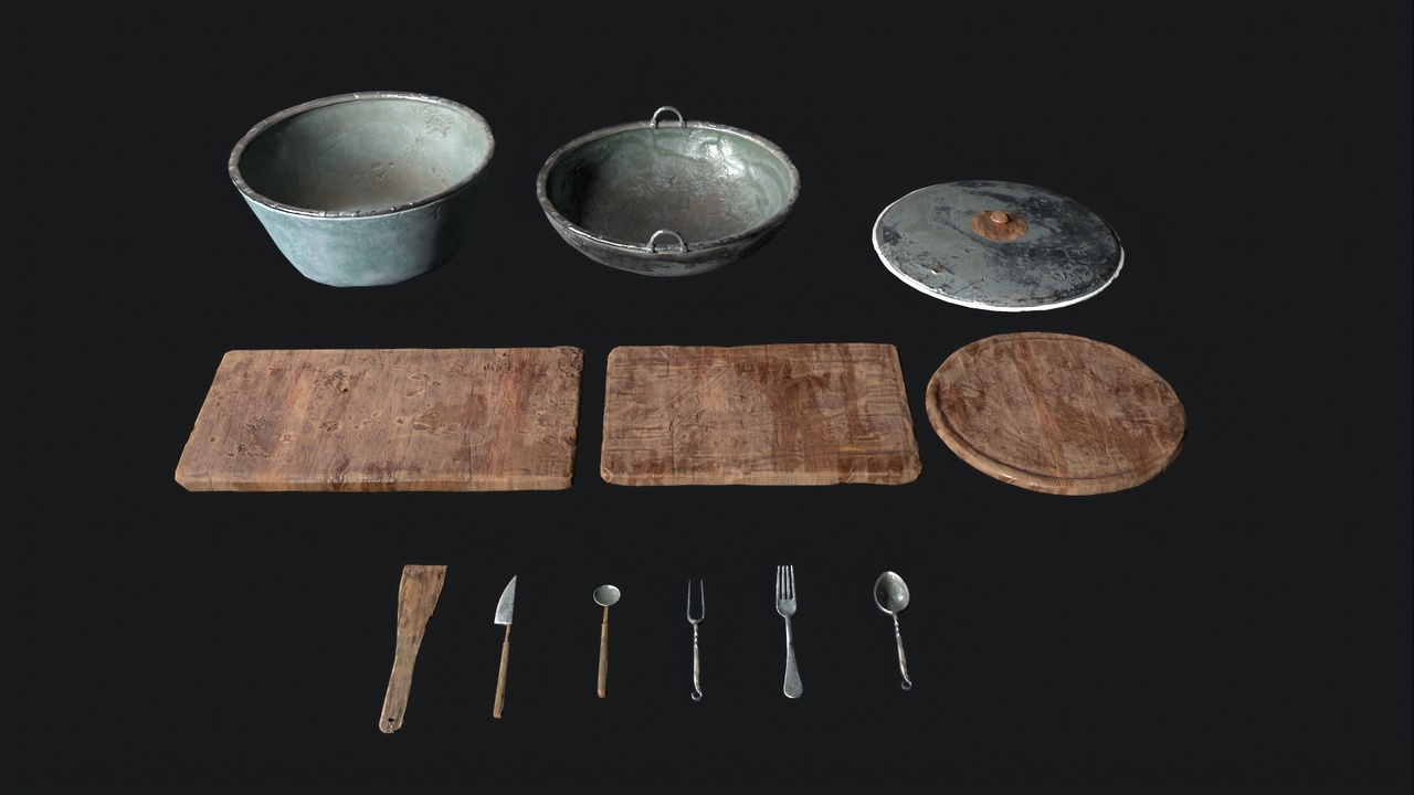 Media 1 for listing Kitchen Prop Collection – Essential Tools and Containers