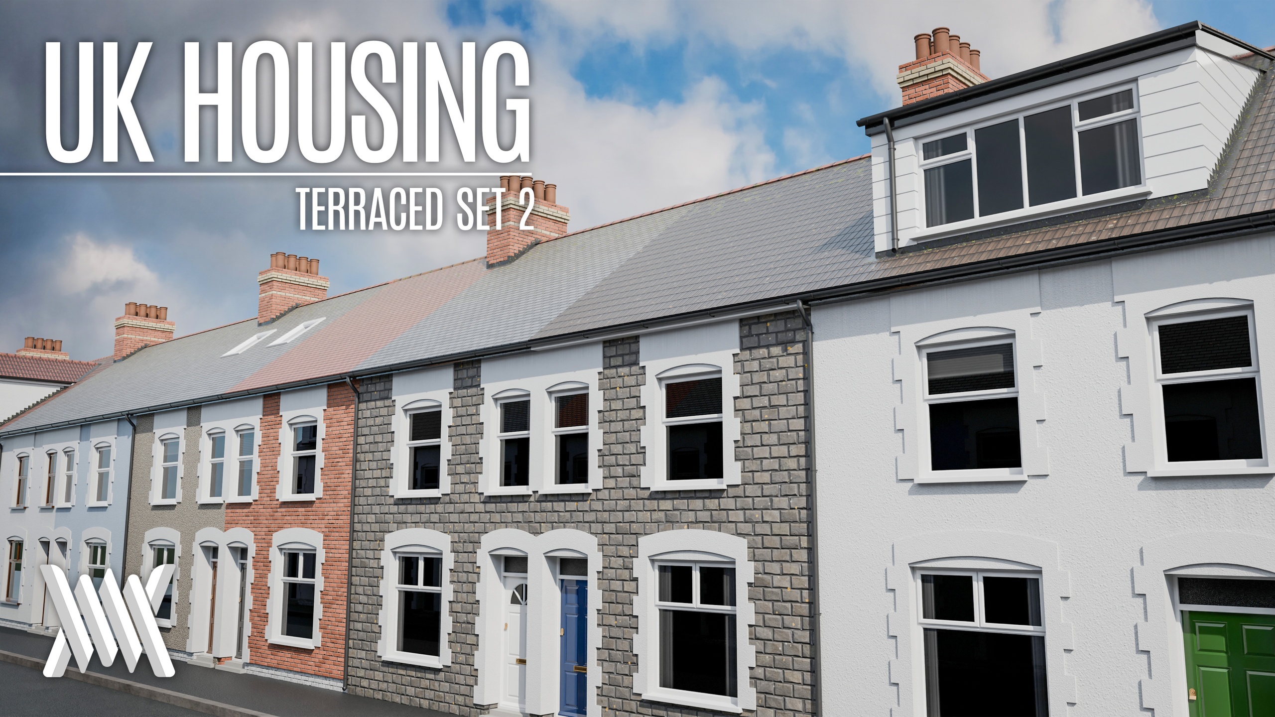 Media 1 for listing UK Housing - Terraced Set 2