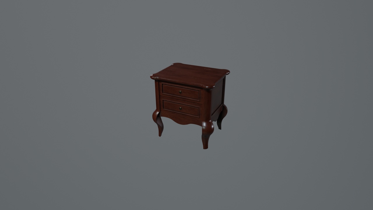 Media 1 for listing Nightstand - 3D Art By CrazyCat.JJ