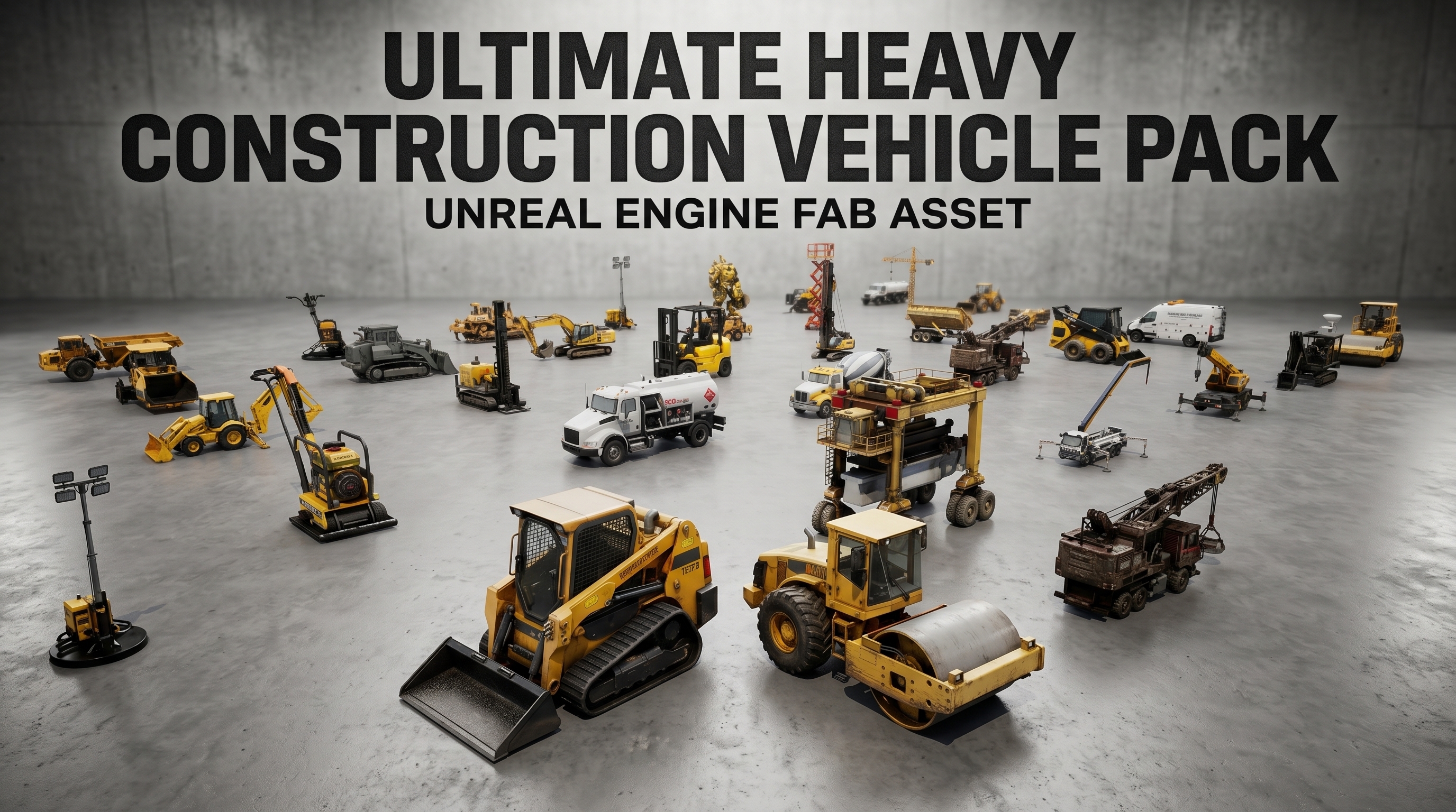 Ultimate Heavy Construction Vehicle Pack | Fab