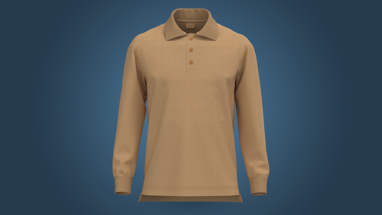 Media 1 for listing Long-sleeve Polo Shirt