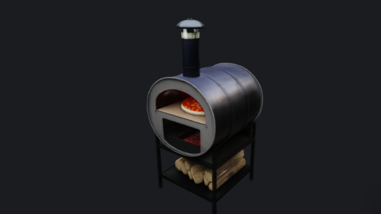 Media 1 for listing Pizza Oven 3D Model