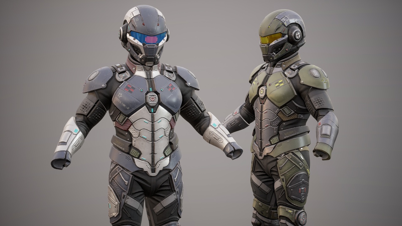 Media 1 for listing Sci-Fi Military Armor Pack 03