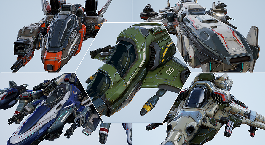 Spaceships Essential Pack | Fab