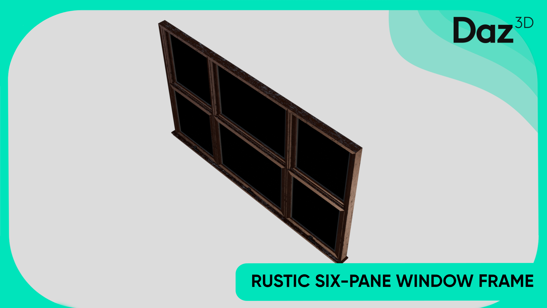 Rustic Six-Pane Window Frame | Fab