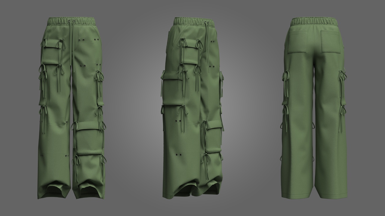Media 1 for listing Women's Cargo Pant with Drawstring