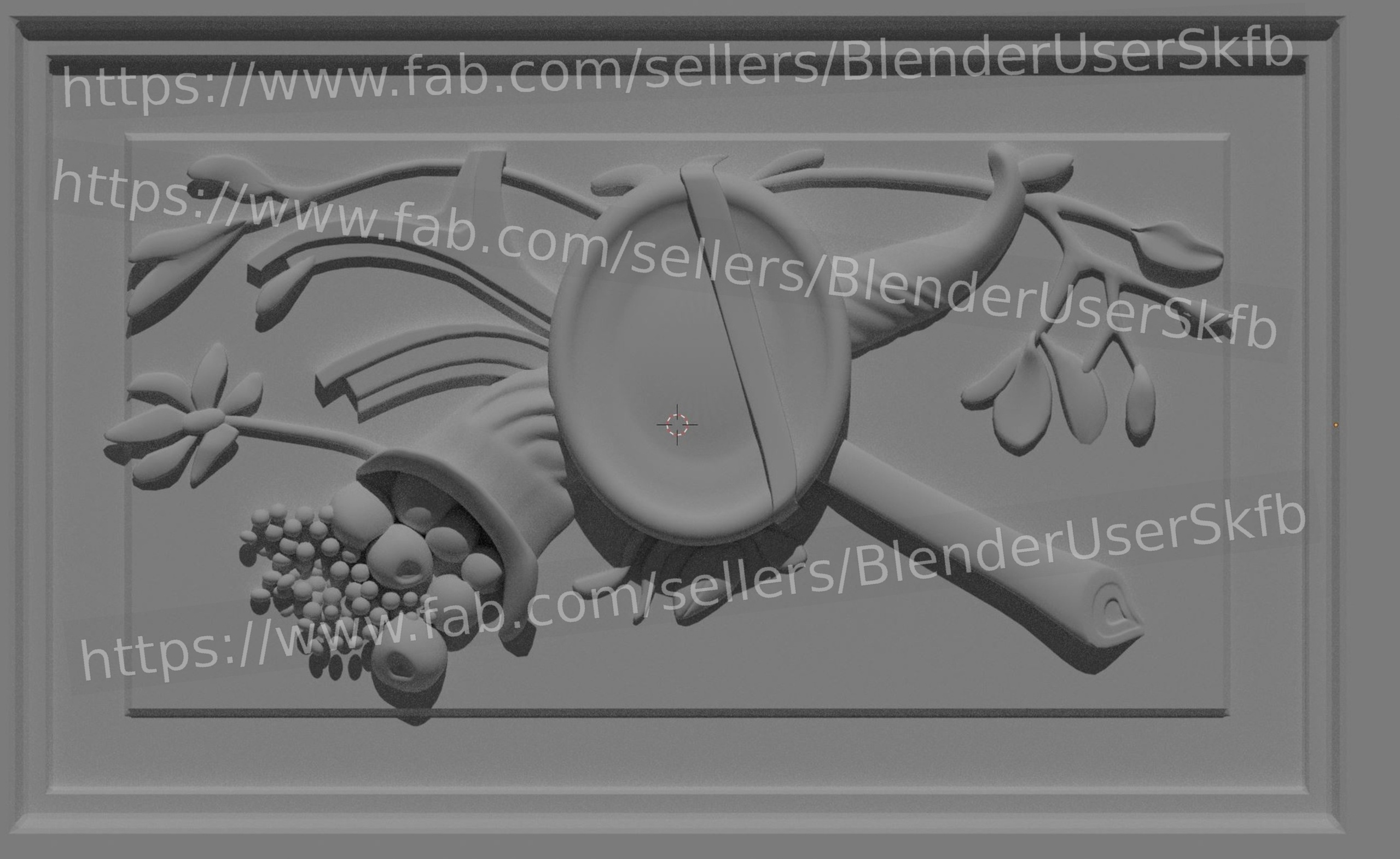 Media 1 for listing Cornucopia Ornamental Relief