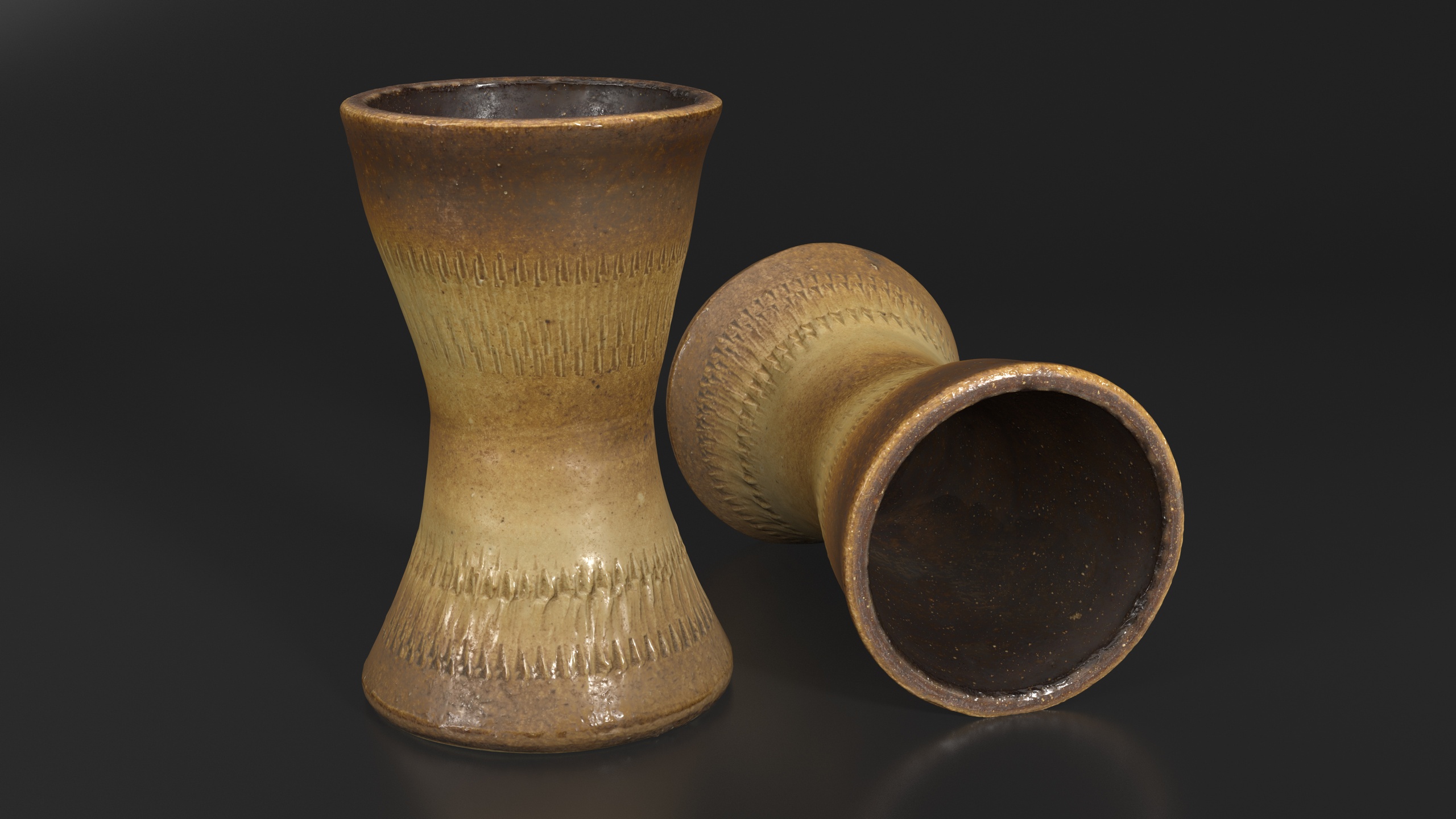 Media 1 for listing Ceramic Vase – Rustic Handcrafted Pottery