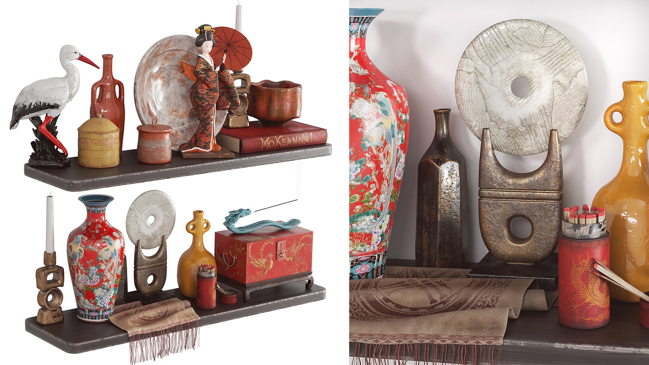 Media 1 for listing Decorative Asian-style set