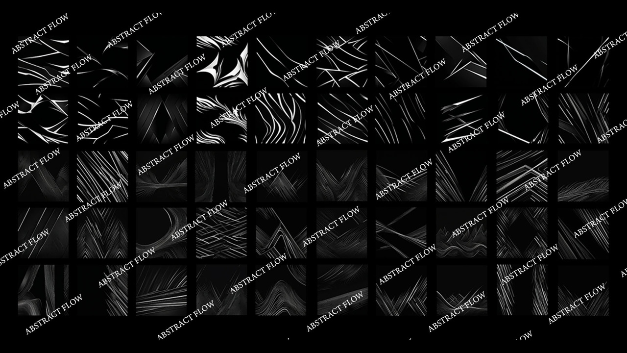 Media 1 for listing 50 Abstract Flow Alpha Decal & Brush Pack Vol 02 – 4K Game Art Assets