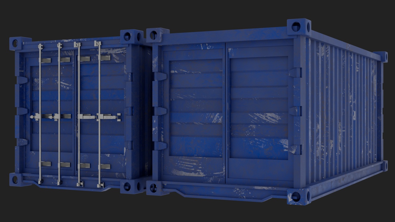 Media 1 for listing Cargo Container Blue PBR