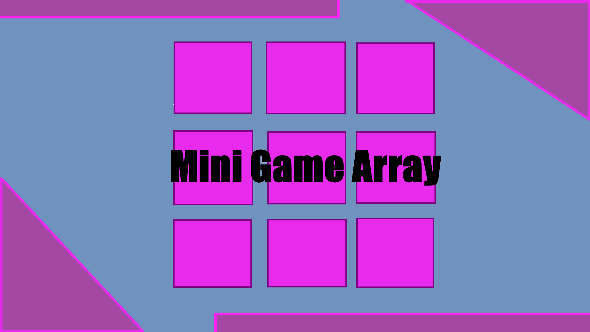 Mini Game Array | Fab