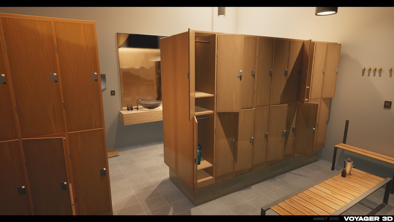Media 1 for listing Modern Locker Props Pack - Vol.01