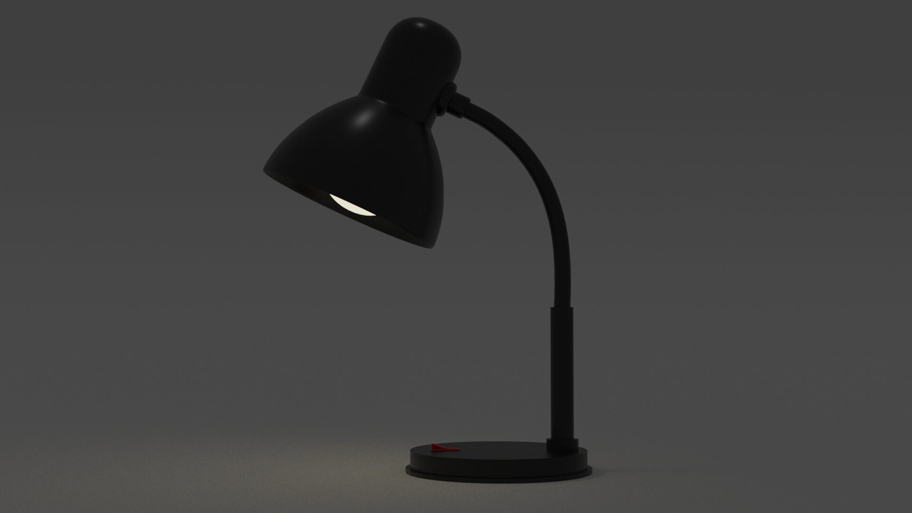 Media 1 for listing Classic Black Desk Lamp 3D Model