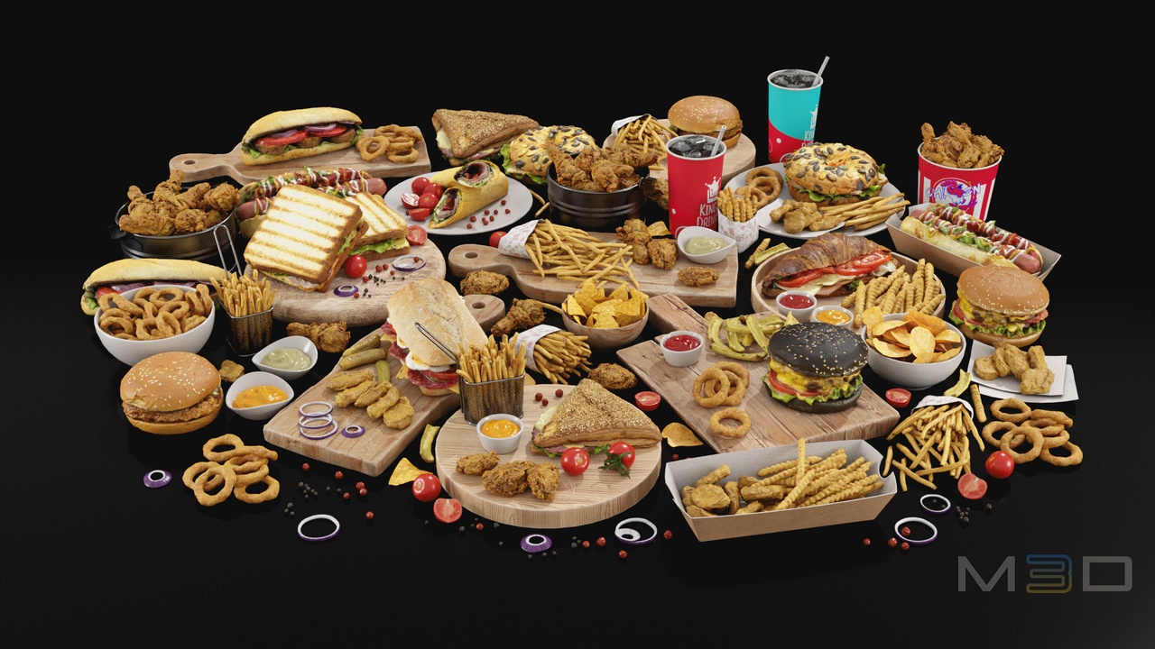 Fast Food Pack 제품 등록을 위한 미디어 1개