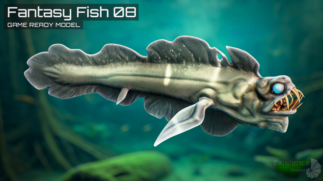 Media 1 for listing Fantasy Fish 08 - Aqua Life - Underwater Creature - Monster Sea Enemy - #49