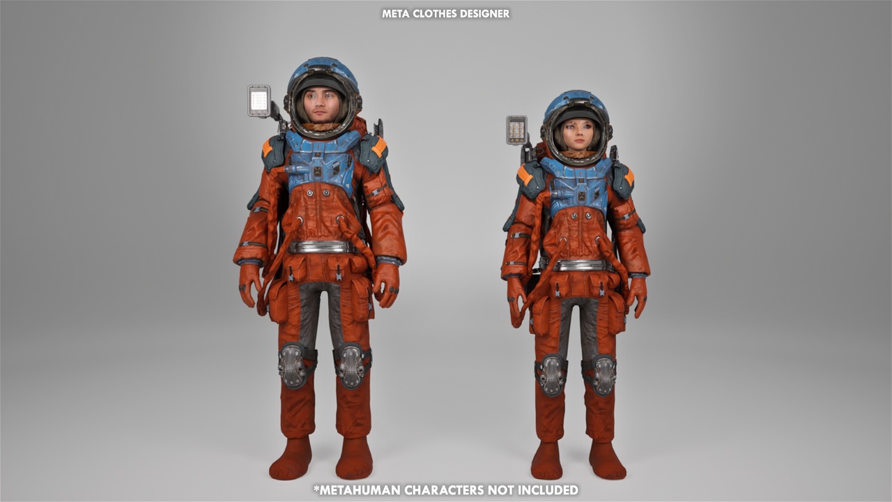 Media 1 for listing Metahuman Astronaut - Space Suit III (Metahuman Clothing)