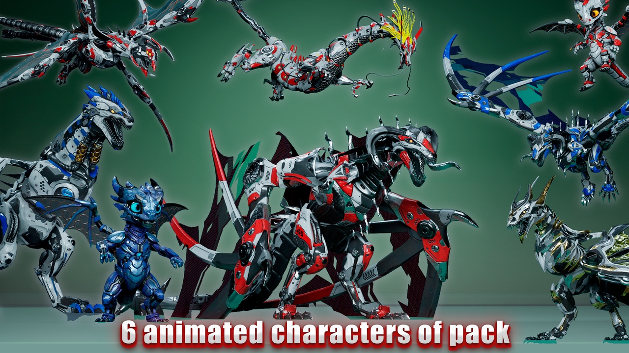 Media 1 for listing Sci-Fi Dragons pack