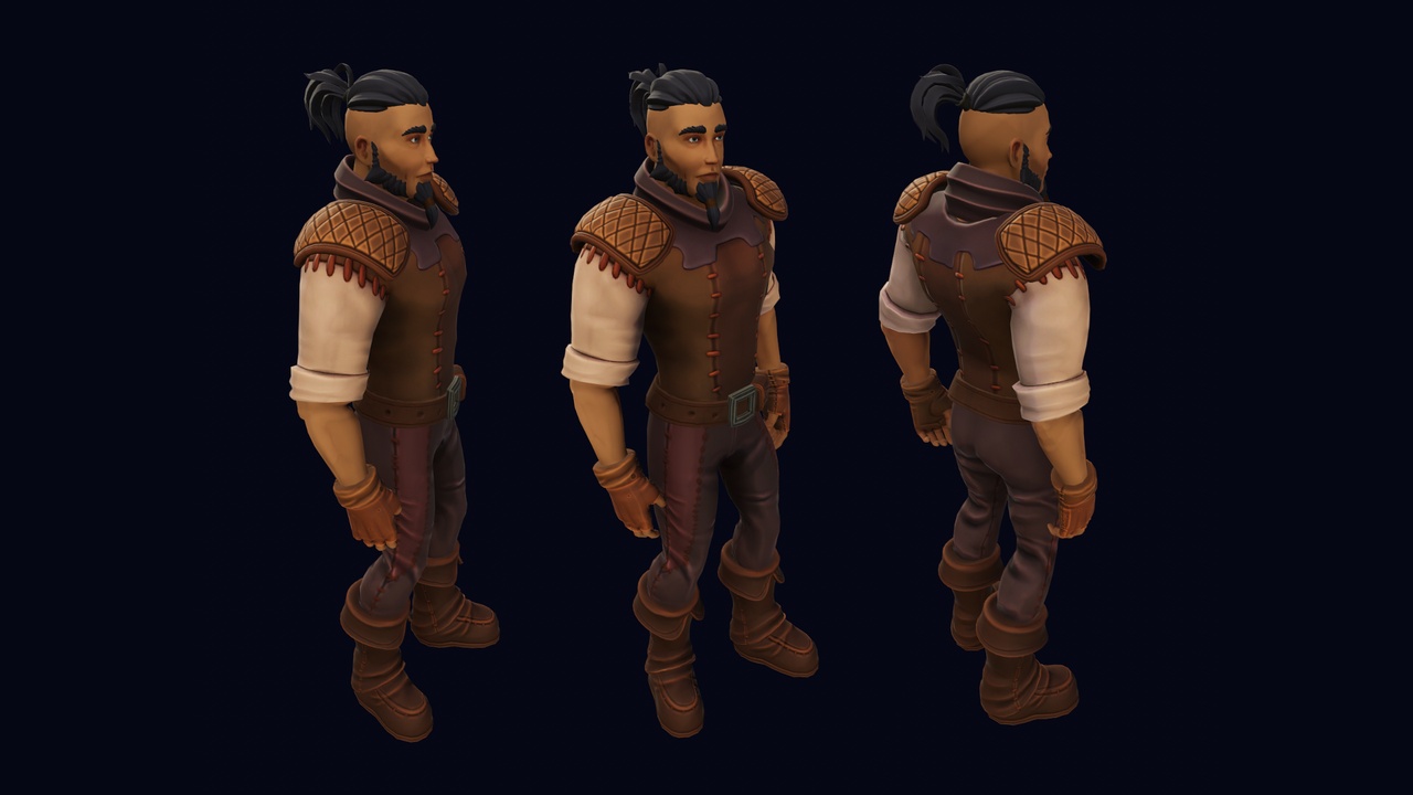 Media 1 for listing Modular Character - Fantasy RPG Stylized Human Male