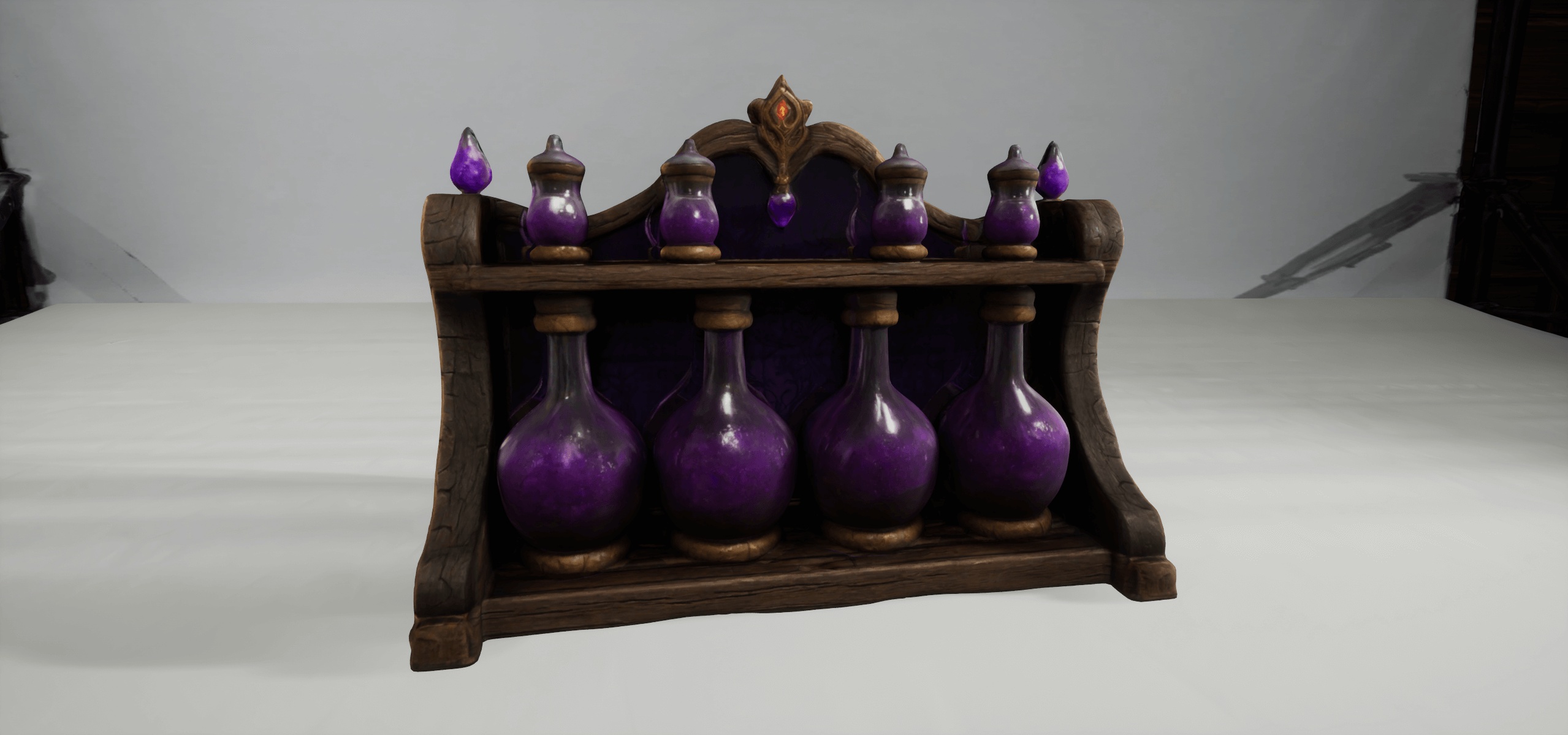 Potion Rack Fantasy potion Rack 'Two' - Stylized | Fab